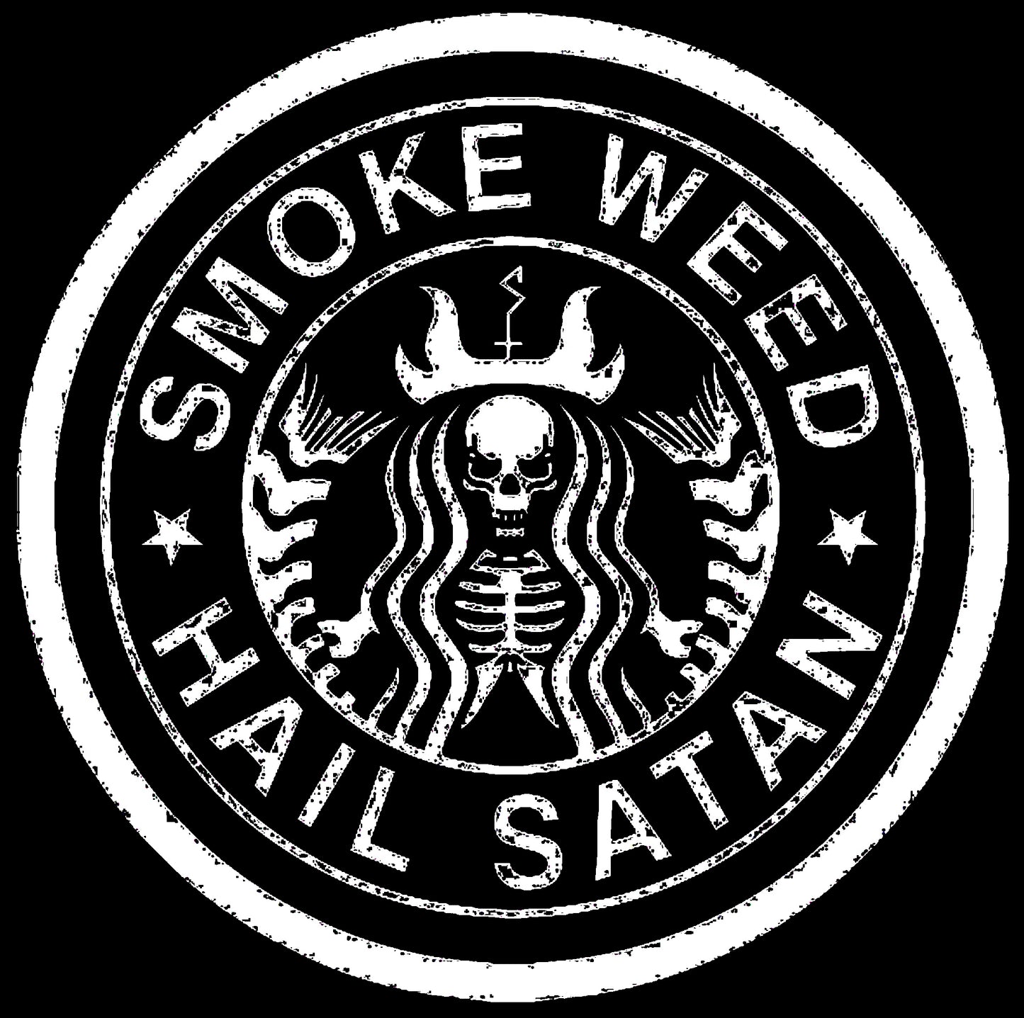 Camiseta / T-Shirt "Smoke Weed & Hail Satan"